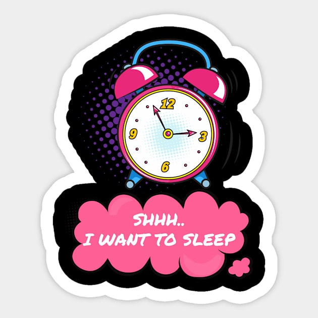 Shhh...I Want To Sleep Sticker by MONMON-75